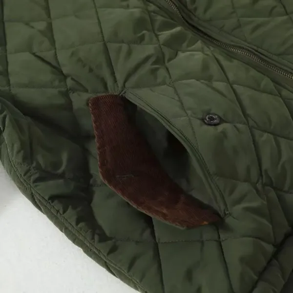 Ralph Lauren Quilted Diamond Stitch Jacket Brown Outerwear - 13