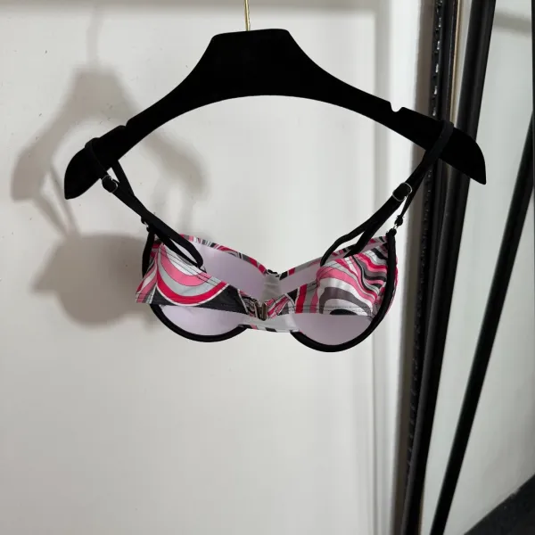 Philipp Plein x Pucci-Style Swirl Print Set: Bra, Thong, and Slip Dress - 15