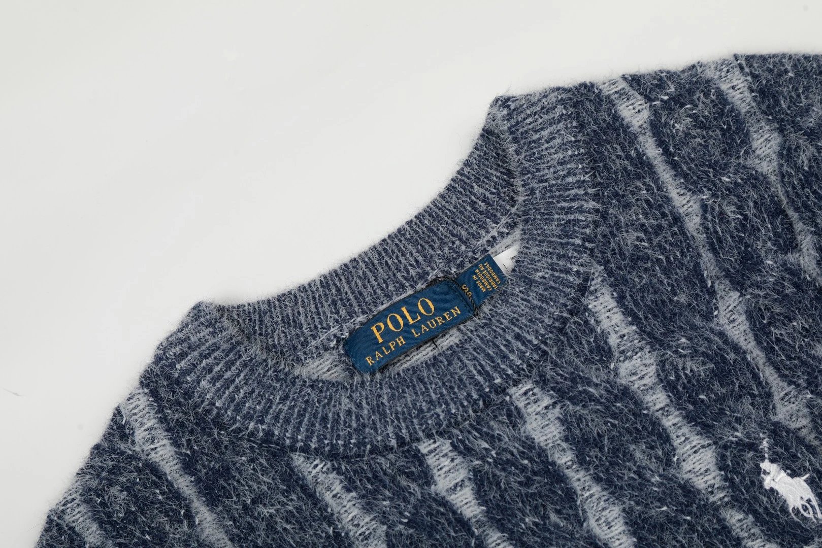 Polo Ralph Lauren Cable Knit Sweater Charcoal Gray Sweater - 15