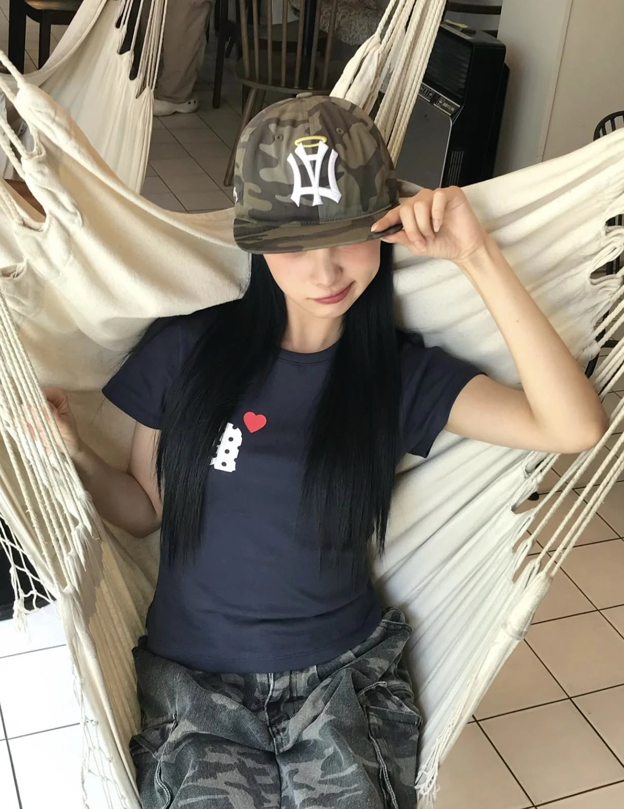 Saint Tears Angel Logo Camo Baseball Cap - 18
