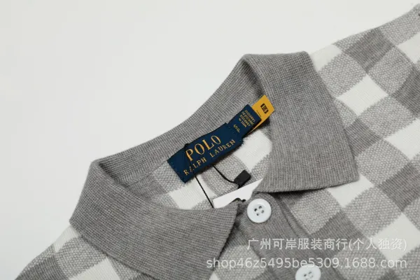 Polo Ralph Lauren Gingham Knit Polo Yellow - 9