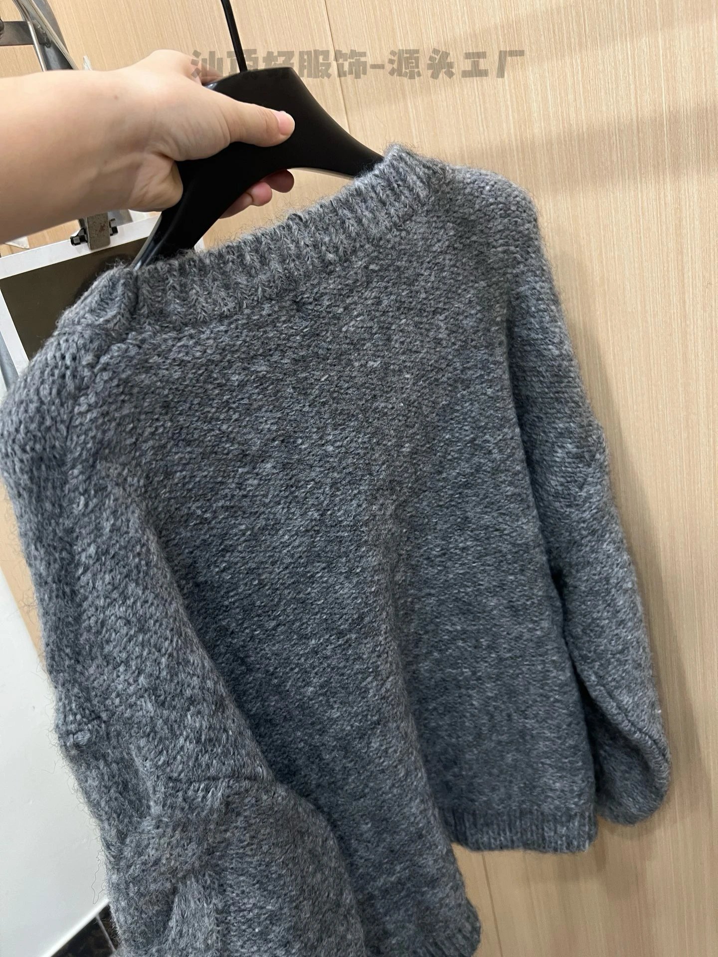 Loewe Anagram Knit Sweater Gray - 10