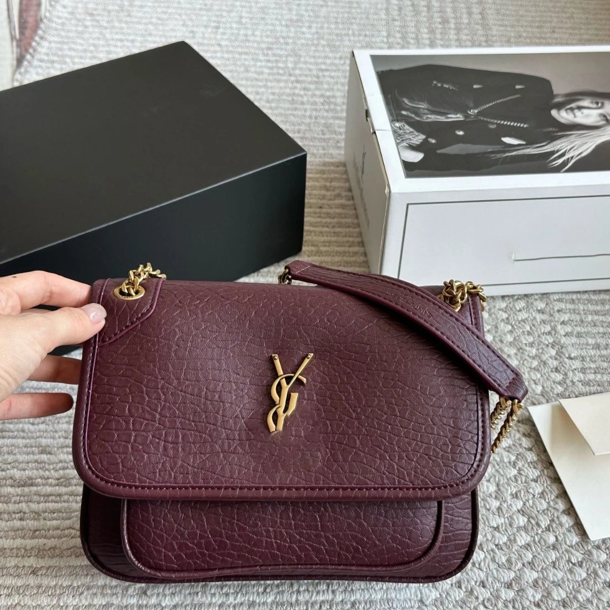 Niky Bubble Leather Crossbody Bag