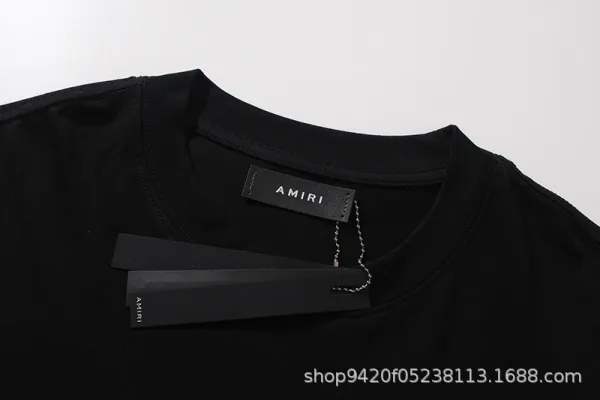 Amiri Oversized Logo Print Black T-Shirt - 12