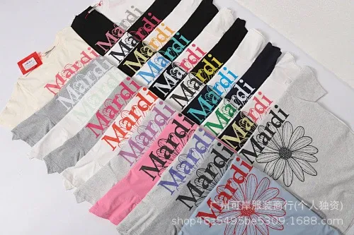 Mardi Flower Print Graphic T-Shirt White - 3