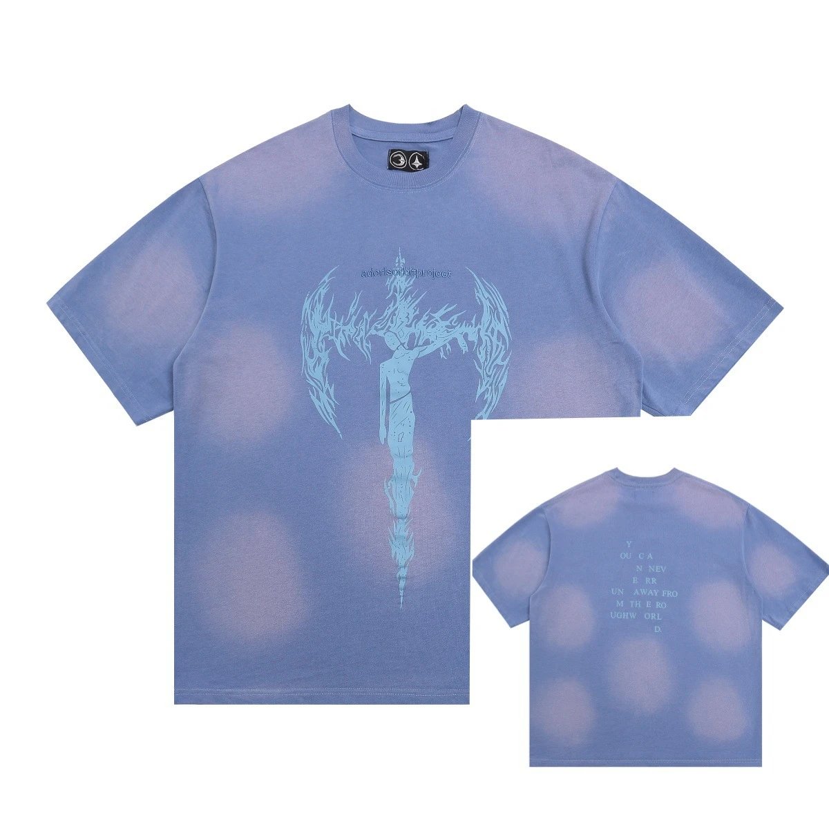 Unbranded T-Shirts Loose-fit graphic print — TC2609 Blue