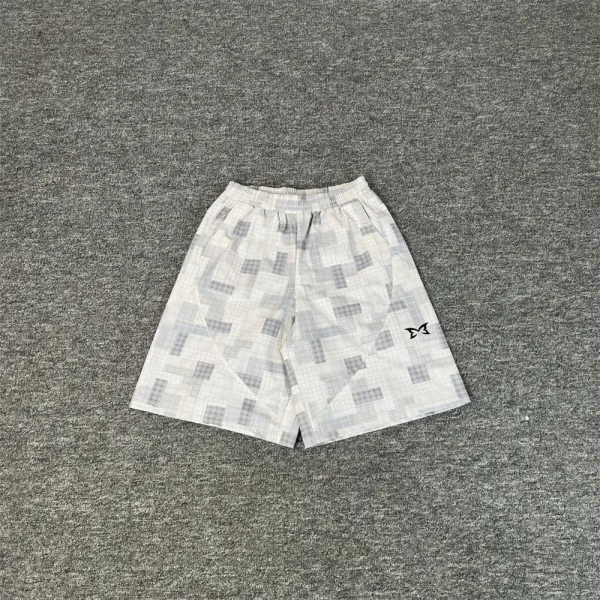 Digital Pionker Pixel Grid Shorts White/Gray - 1