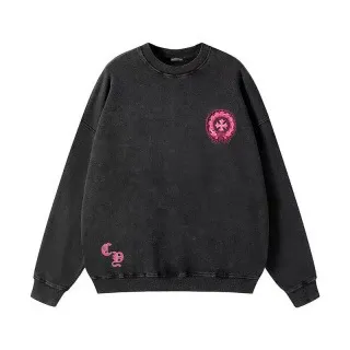 Gallery Dept. Cross Print Washed Black Hoodie - 6