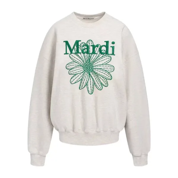 Mardi Daisy Pink Embroidered Graphic Hoodie - 5