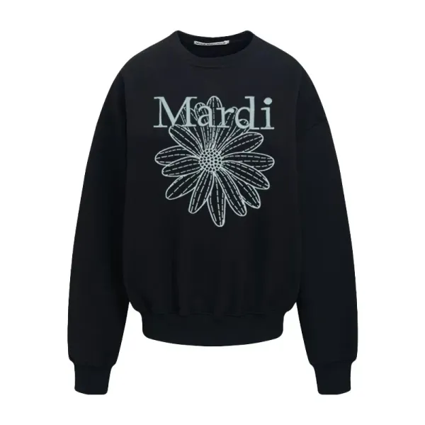 Mardi Daisy Pink Embroidered Graphic Hoodie - 21