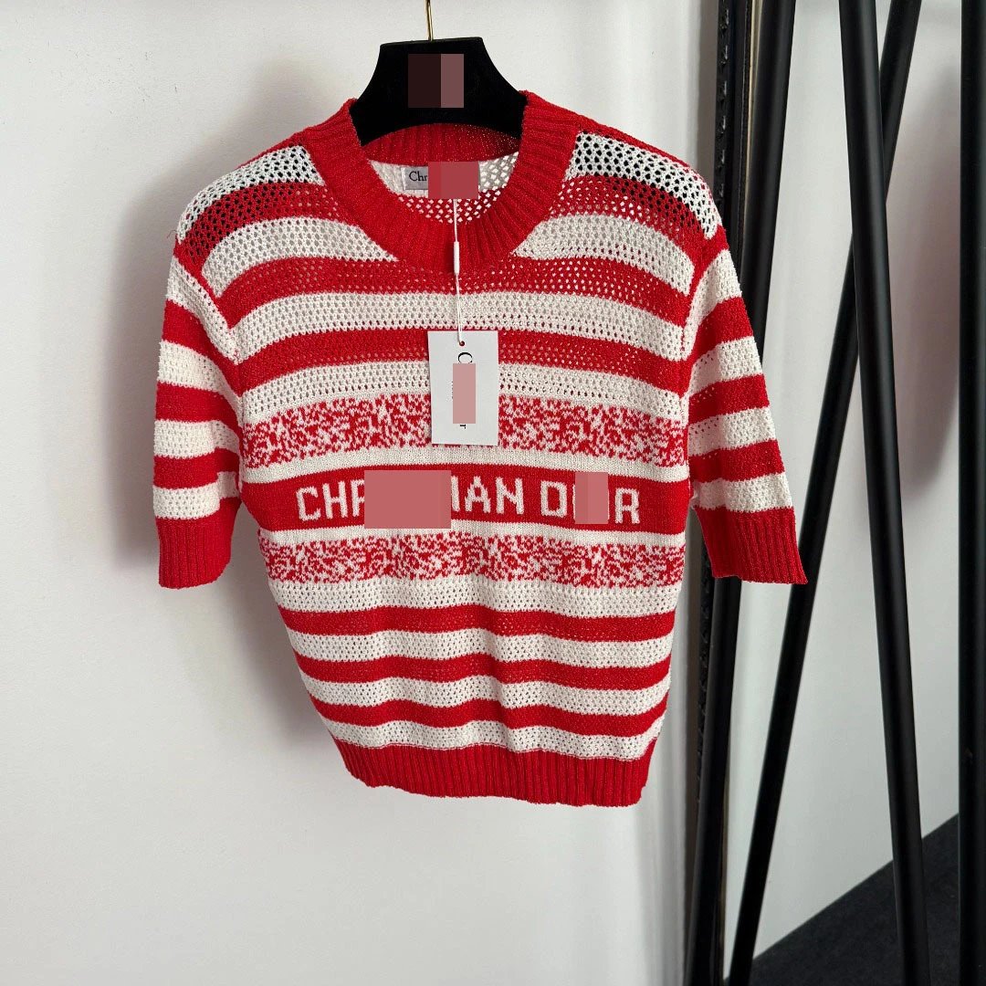 Dior Oblique Striped Knit Sweater Black White - 4