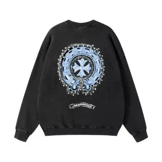 Gallery Dept. Cross Print Washed Black Hoodie - 5