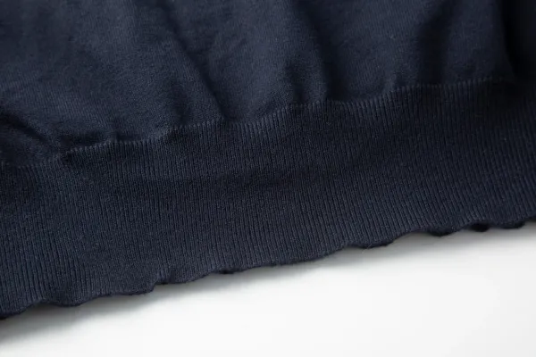 Miu Miu Logo-Embroidered Navy Knit Polo Sweater - 9