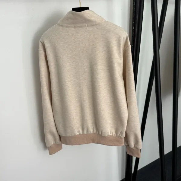 Design Beige Textured Zip-Up Track Set - 8