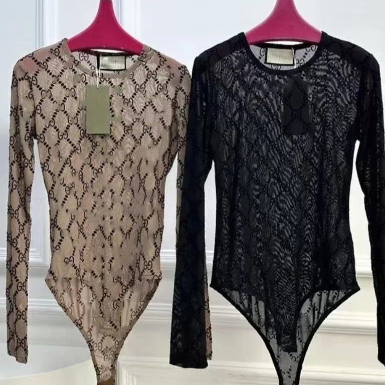 Monogram Long Sleeve Bodysuit
