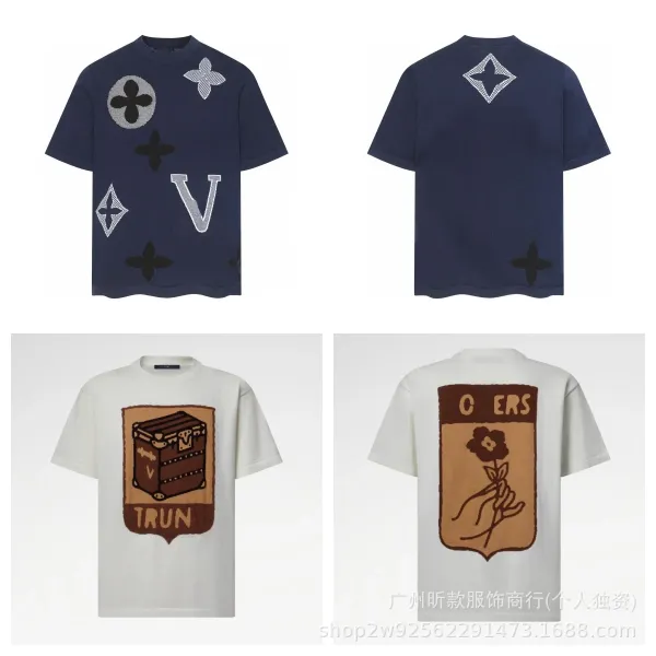 Louis Vuitton Trunk & Flower Shield T-Shirt White - 3