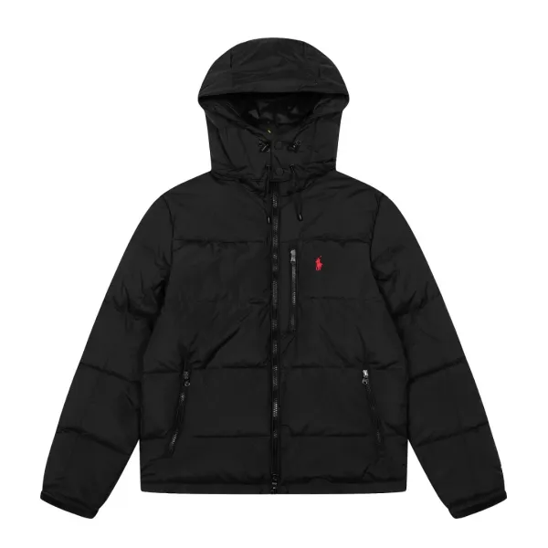 Polo Ralph Lauren Puffer Hooded Jacket Army Green Down-Jacket - 3