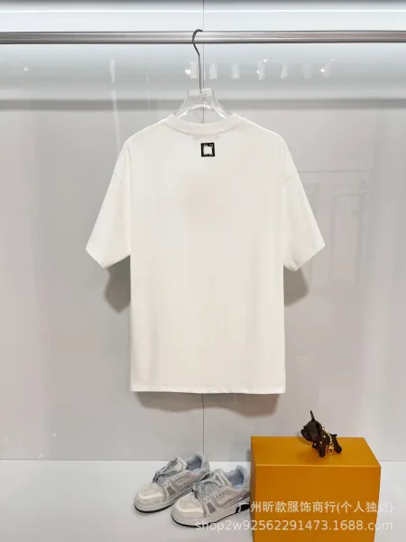Versace V-Lovers Cat Embroidery White T-Shirt - 6