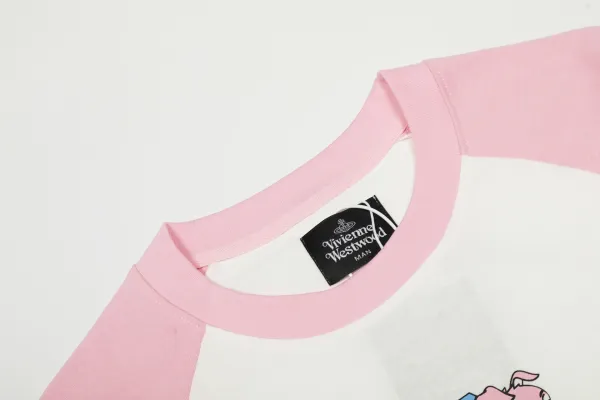 Palace x Vivienne Westwood Raglan Long-Sleeve T-Shirt White/Pink - 25