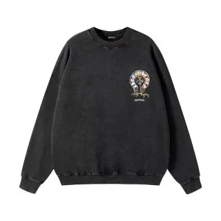 Gallery Dept. Cross Print Washed Black Hoodie - 22