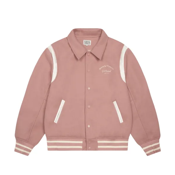 Marithe Francois Girbaud Varsity Jacket Navy with White Stripes Outerwear - 10