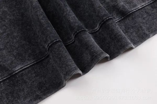 Gallery Dept. Cross Print Washed Black Hoodie - 40