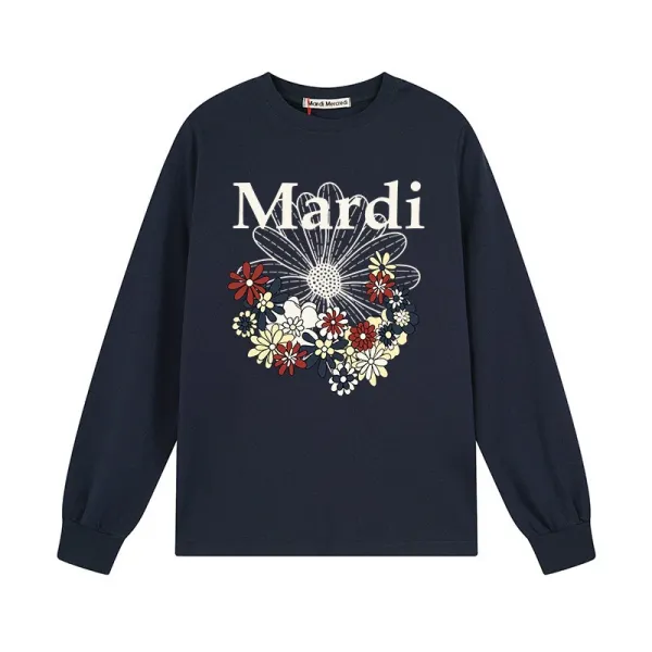 Mardi Mardi Daisy Print Long-Sleeve T-Shirt White - 4
