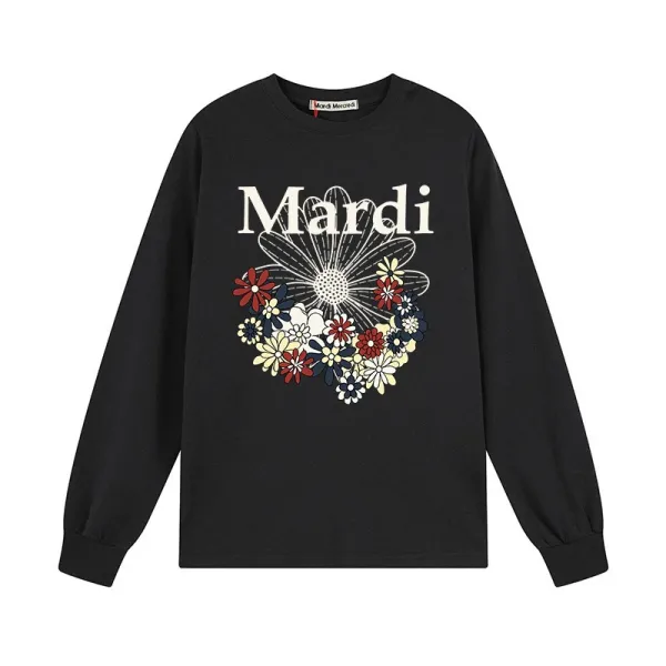 Mardi Mardi Daisy Print Long-Sleeve T-Shirt White - 5