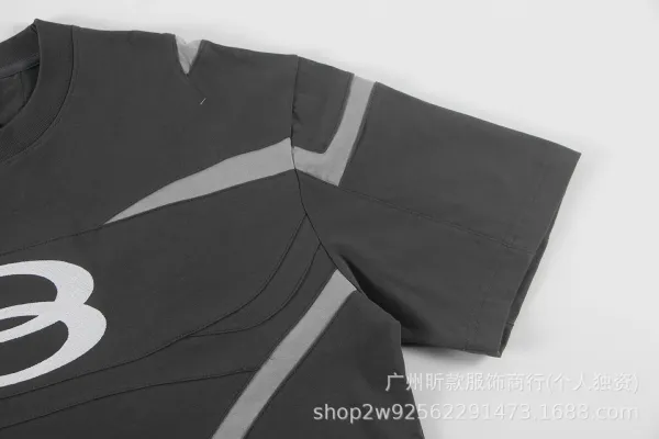 Wardrobe 8 Logo Panel T-Shirt Black - 12