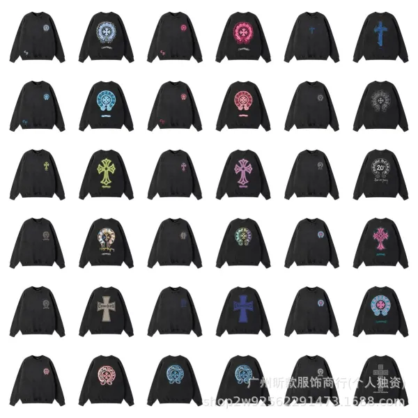 Gallery Dept. Cross Print Washed Black Hoodie - 3