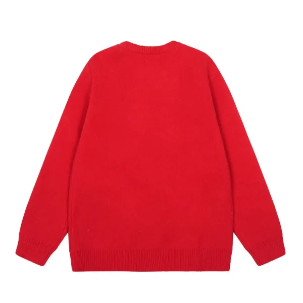 Polo Ralph Lauren Horse Motif Knit Sweater Red - 4
