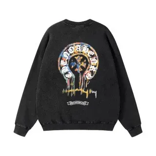 Gallery Dept. Cross Print Washed Black Hoodie - 23