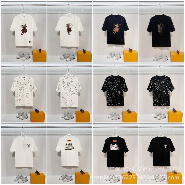 Louis Vuitton Monogram V Logo Black T-Shirt - 3