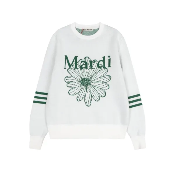 Maison Margiela Daisy Embroidered Sweater Black - 14