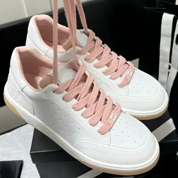 Saint Tears Perforated Leather Sneakers White - 15