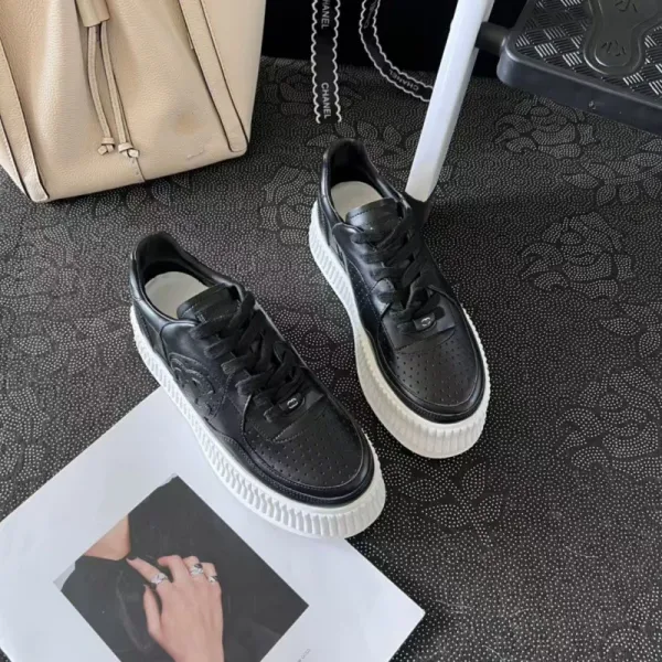 Saint Tears Perforated Leather Sneakers White - 19