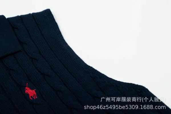 Polo Ralph Lauren Cable Knit Polo Vest Red - 10