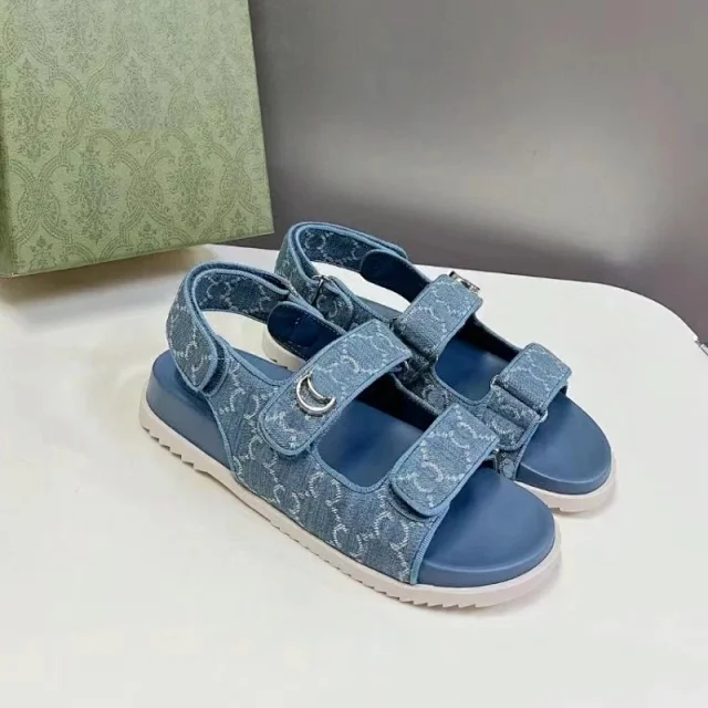 Unbranded Sandals Double hook-and-loop strap slingback product detail image 1
