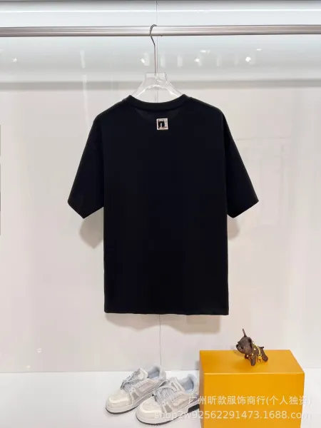 Versace V-Lovers Cat Embroidery White T-Shirt - 7