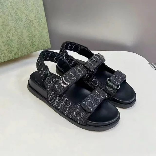Unbranded Sandals Double hook-and-loop strap slingback product detail image 2
