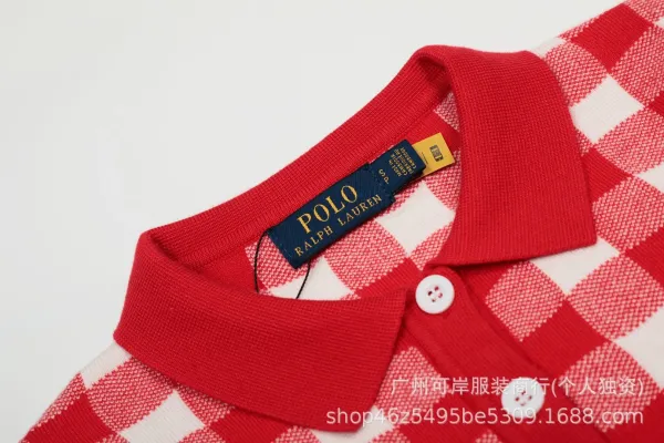 Polo Ralph Lauren Gingham Knit Polo Yellow - 5