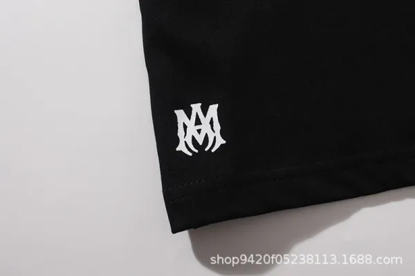 Amiri Oversized Logo Print Black T-Shirt - 11