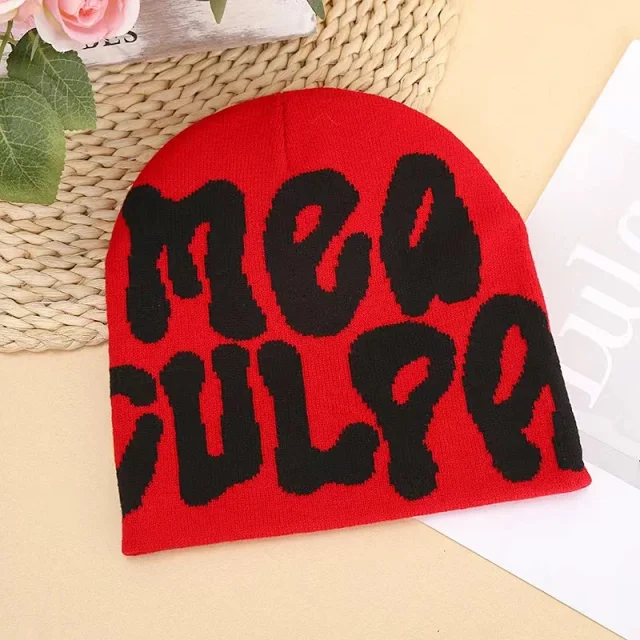 Unbranded Hats Knitted Beanie with Oversized Lettering product detail image 23