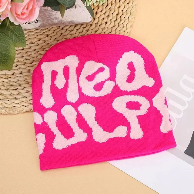 Unbranded Hats Knitted Beanie with Oversized Lettering product detail image 27