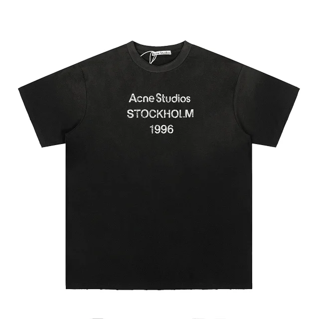 Acne Studios T-Shirts Stockholm 1996 Logo Print product detail image 2