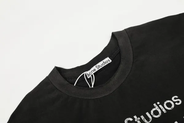 Acne Studios Stockholm 1996 Distressed Print T-Shirt - 11