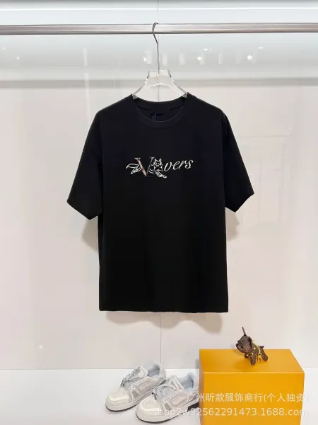 Versace V-Lovers Cat Embroidery White T-Shirt - 8