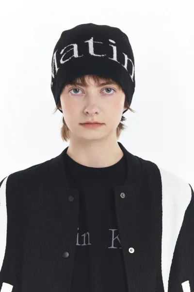 Matin Beanie Gray Knit Hat - 22