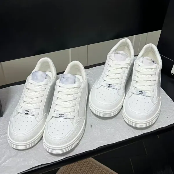 Saint Tears Perforated Leather Sneakers White - 14