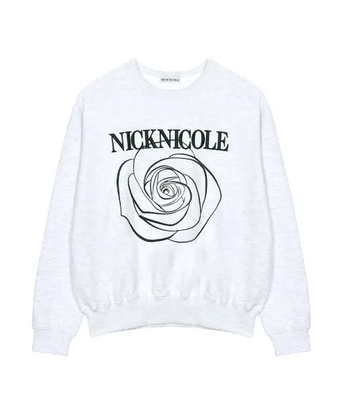 NickNicole Rose Graphic Hoodie White - 10
